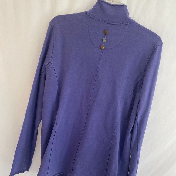 White Lotus Lifestyle Purple Long Sleeve Button Down Jacket Pockets Large - Picture 12 of 16